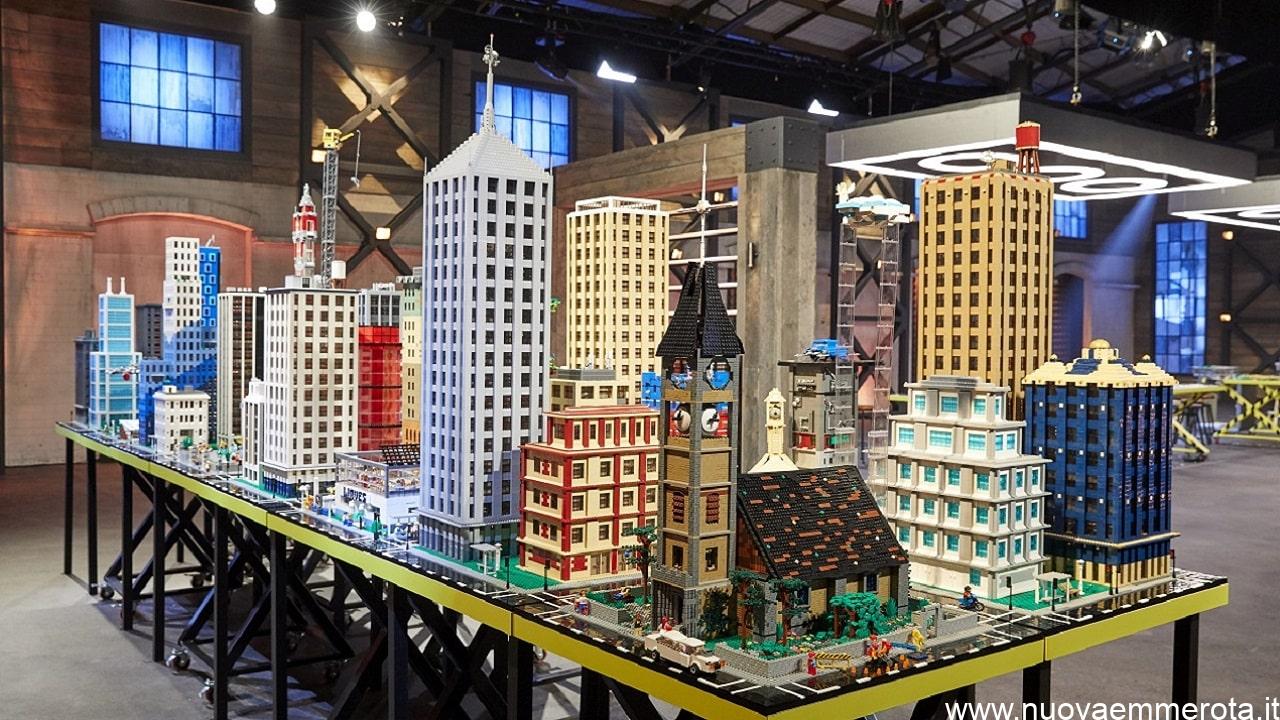 Città costruita con mattoncini di lego
