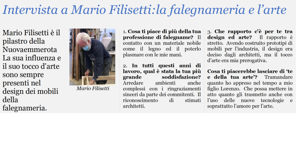 Intervista a Mario Filisetti fondatore della Nuovaemmerota.
